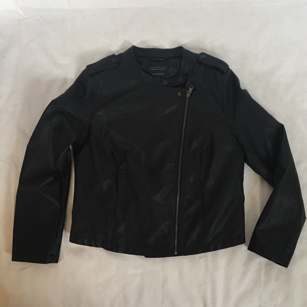 NWT Sanctuary Vegan Leather Jacket, Large